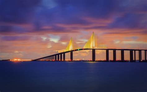 Sunshine Skyway Bridge Florida Wallpapers - Wallpaper Cave