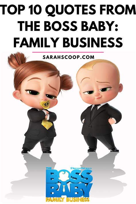 Top 10 Quotes from The Boss Baby: Family Business | Sarah Scoop