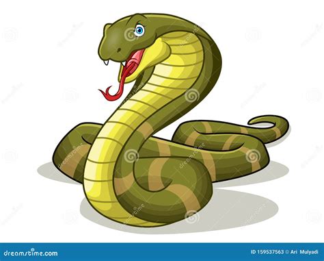 Cobra Snake Illustration Cartoon Vector | CartoonDealer.com #6196789