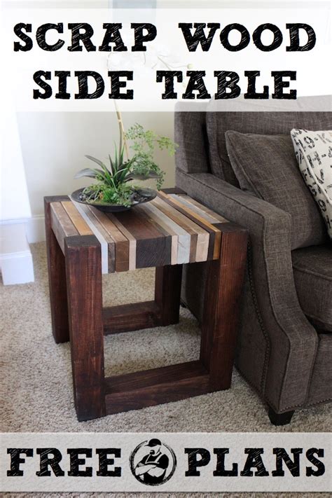 Scrap Wood Side Table { Free DIY Tutorial } Rogue Engineer