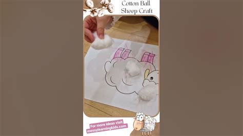 Cotton Balls Sheep Craft, cotton balls craft for kids, sheep craft for ...