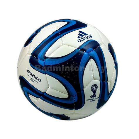 ~Out of stock Adidas Brazuca 2014 Glider Blue Football Match Ball Replica FIFA Size 5