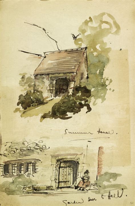 Sketch of Munstead Wood, Godalming, for Gertrude Jekyll: view of a ...