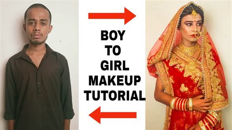 Male To Female Makeup Tutorial | Learn Makeup | Male To Female - YouTube