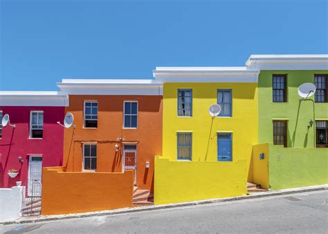 The Vividly Colorful Bo-Kaap Homes and Muizenberg Beach Bungalows in ...