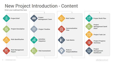 New Project Description And Report PowerPoint Template - SlideSalad