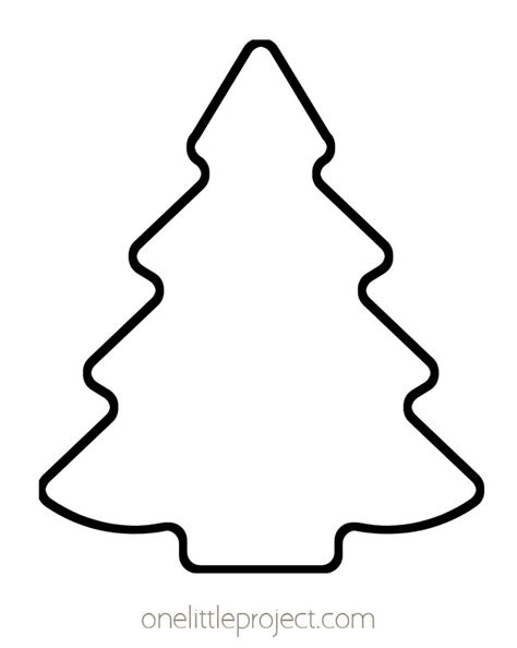 Christmas Tree Template | Free Printable Christmas Tree Outlines