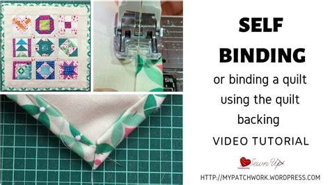 Self binding a quilt video tutorial - YouTube