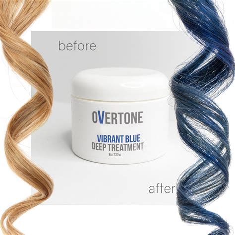 overtone blue for brown hair before and after - Wilford Landis