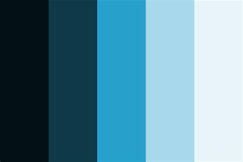 Shades Of Cool Blue Color Palette