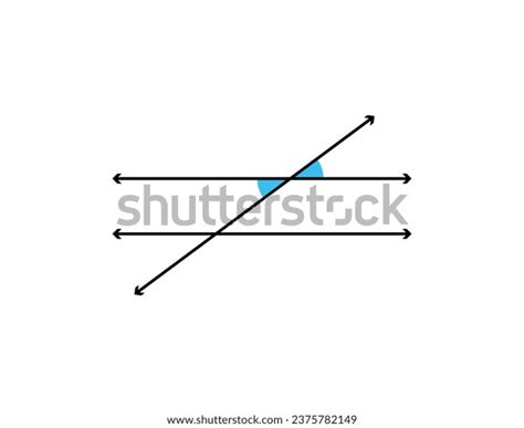 Vertical Angles Parallel Lines Vector Illustration Stock Vector (Royalty Free) 2375782149 ...