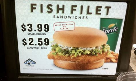 FAST FOOD NEWS: Jack in the Box Sriracha Fish Sandwich - The Impulsive Buy