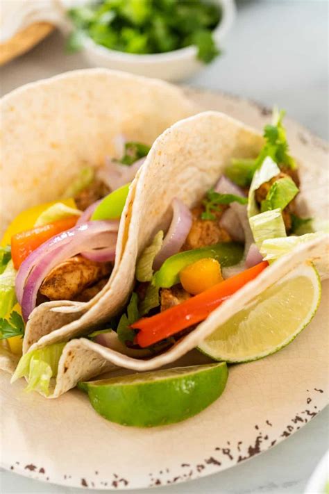 Chicken Fajita Tacos {+ Salad Recipe} - Colleen Christensen Nutrition