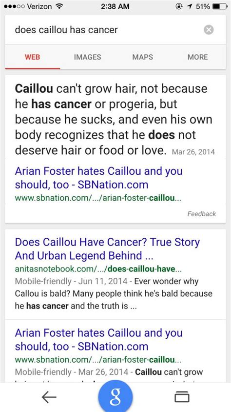 Caillou Has Cancer - CancerWalls