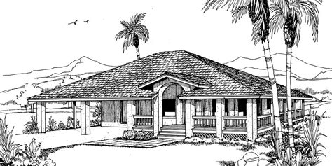 Beach House Plan W/ Wrap Around Porch