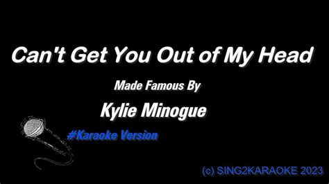 Kylie Minogue Can't Get You Out of My Head ( #Karaoke #Version with sing along Lyrics ) - YouTube