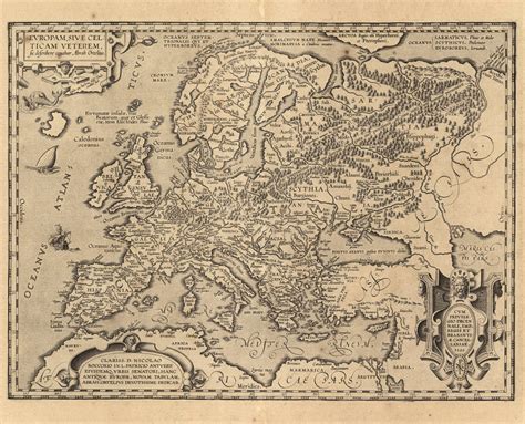 Map of Renaissance Europe, 17th Century, Fine Art Print Reproduction ...