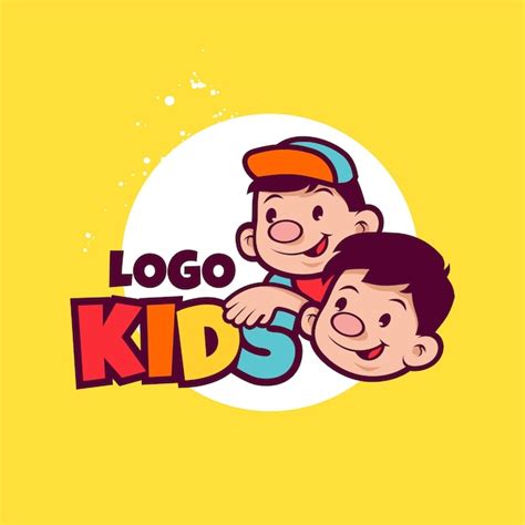 Premium Vector | Kids logo vector premium