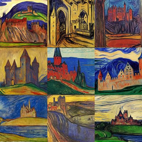 medieval castle, by Edvard Munch | Stable Diffusion | OpenArt