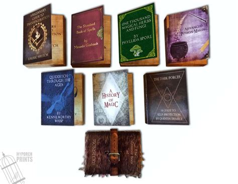 Wizard Mini Spell Books printable harry potter book harry