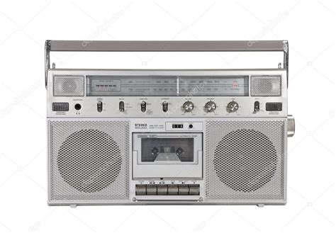 Old Portable Stereo Cassette Player with Clipping Path — Stock Photo © trekandshoot #15848849