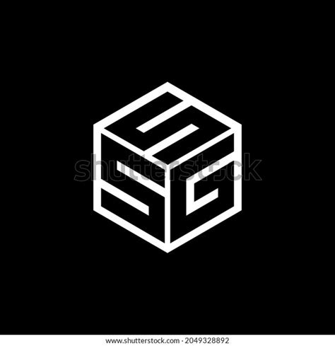 Sgs Letter Logo Design Black Background Stock Vector (Royalty Free ...