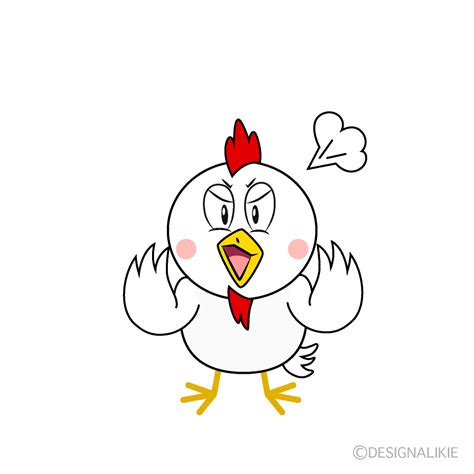 Free Troubled Chicken Cartoon Character Clipart | Charatoon