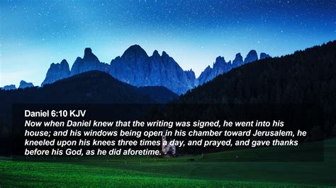 Daniel 6:10 KJV Desktop Wallpaper - Now when Daniel knew that the ...