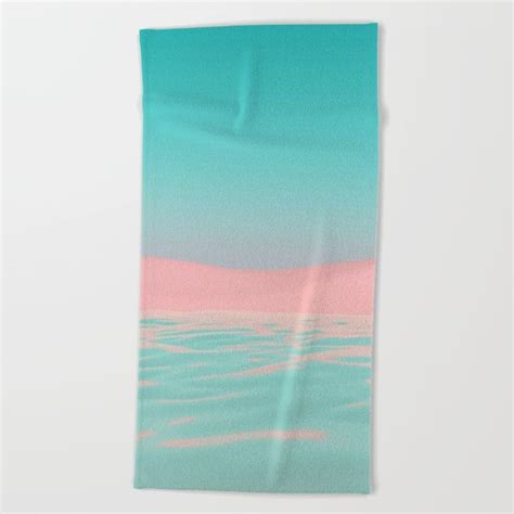 Pink Beach Beach Towel by PASTELAE | Society6 | Pink beach towel, Pink beach, Beach towel