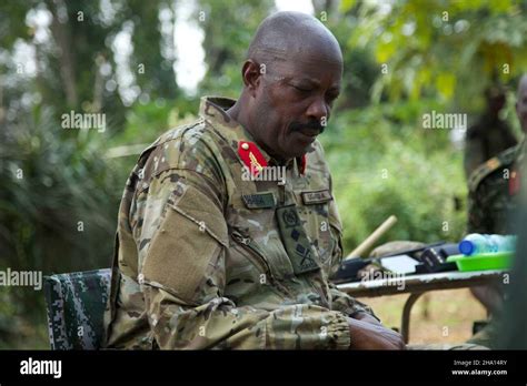 Beni, Drc. 9th Dec, 2021. Major General Kayanja Muhanga of the Ugandan ...