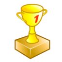 85, cup, gold, gold trophy, prize, trophy, winner icon - Free download