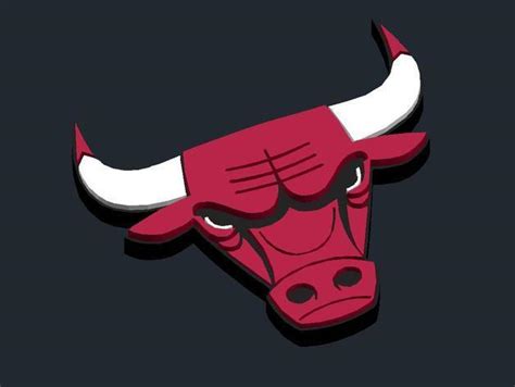 Free STL file Chicago Bulls - Logo 🎲・3D print design to download・Cults