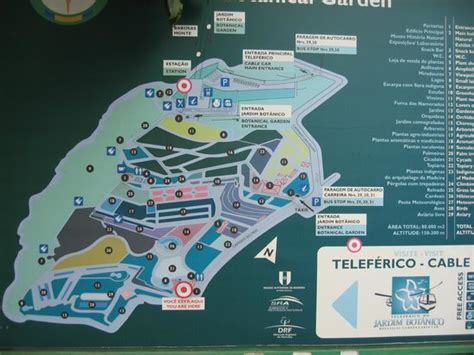 Map of the site - Picture of Madeira Botanical Garden, Funchal ...