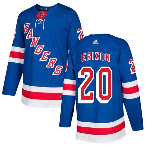 Youth Jan Erixon New York Rangers Adidas Home Jersey - Authentic Royal ...