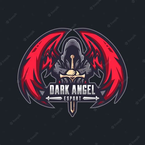 Premium Vector | Dark angel esport mascot logo