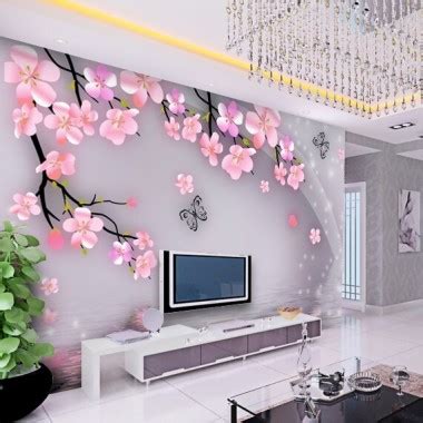 Adhesivos de pared 3d flores - papel pintado coreano decoración del hogar - 571x571 - WallpaperTip