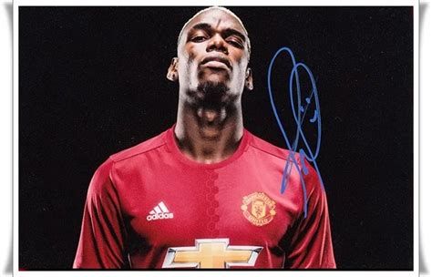 Paul Pogba autographed signed with pen photo 4*6 inches famous sports star freeshipping 09.2016 ...