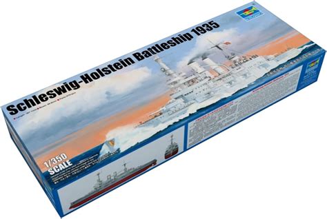 Amazon.com: Trumpeter 1/350 German Navy Battleship Schleswig-Holstein 1935 Plastic Model 05354 ...