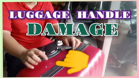 LUGGAGE HANDLE (damage ) Repair.. - YouTube