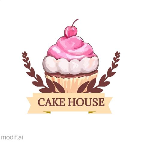 Cake House Logo Template - Mediamodifier