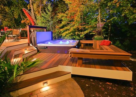 30+ Backyard Deck Ideas With Hot Tub – HomeDecorish