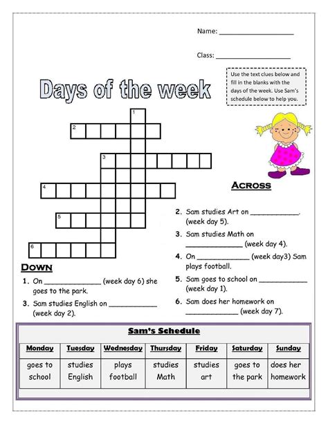 Days of the Week Worksheets | Activity Shelter | Taller de ingles ...