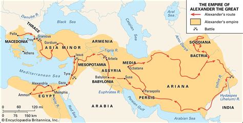 Which three regions on the map did Alexander the Great conquer - brainly.com