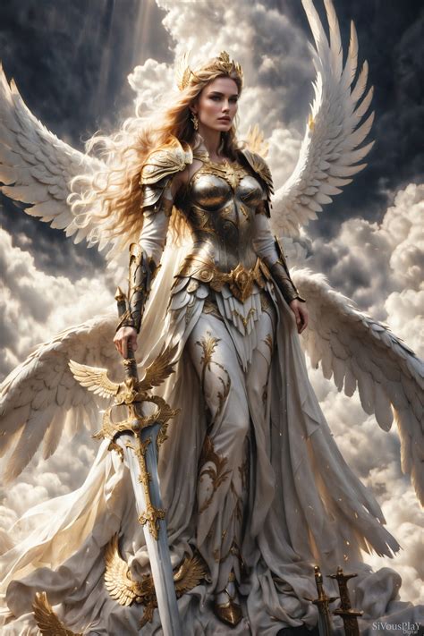 Female Archangels Collection 3, Instant Download, Printable Art, Fantasyart Digital Poster, Wall ...