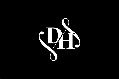 DH Monogram Logo Design V6 Graphic by Greenlines Studios · Creative Fabrica