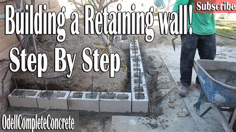 How to Build a Retaining wall Easy Guide DIY - YouTube