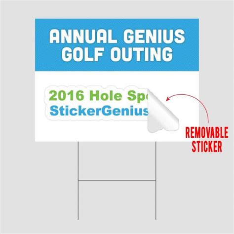 Golf Hole Sponsor Signs | Golf Sponsor Signs | Sticker Genius