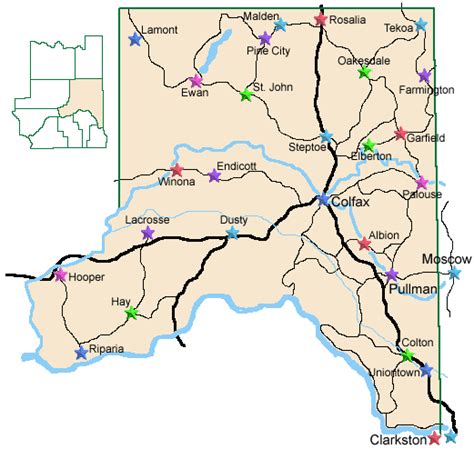 County Map | Whitman County, WA