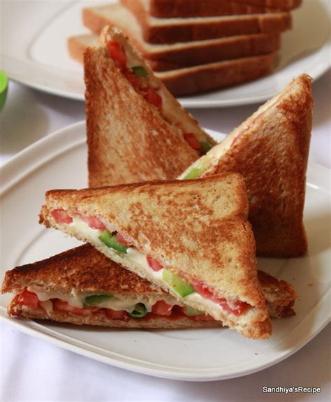 Sandhiya's Cookbook: Veg Cheese Sandwich | Cheese Sandwich