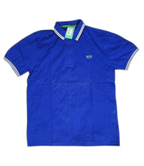 Boss Summer Blue School Uniform Polo T Shirt, Size: Medium at Rs 350/piece in Giridih